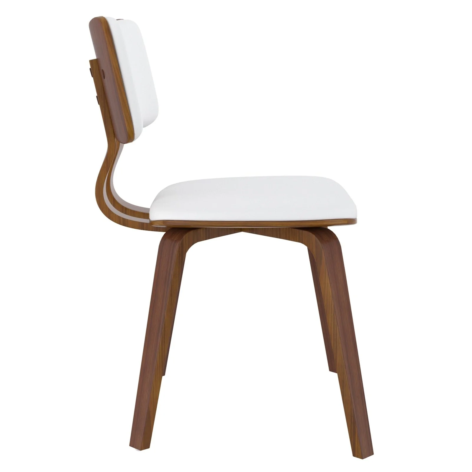 Worldwide Home Furnishings Zuni-Side Chair Pu-White Side Chair, Faux Leather 202-581PUWT - Image 5