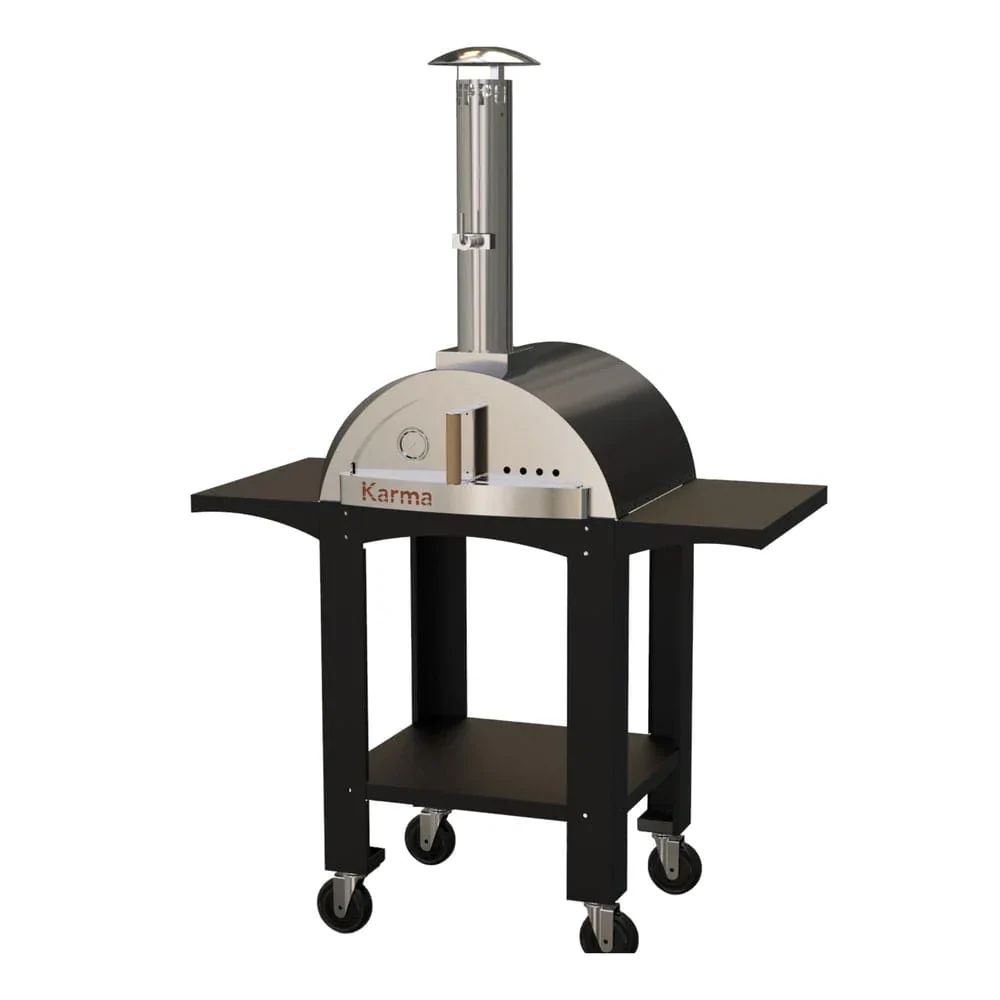 WPPO Karma 25" Wood Fired Pizza Oven with Stand WKK-01S-WS-RED - Image 2