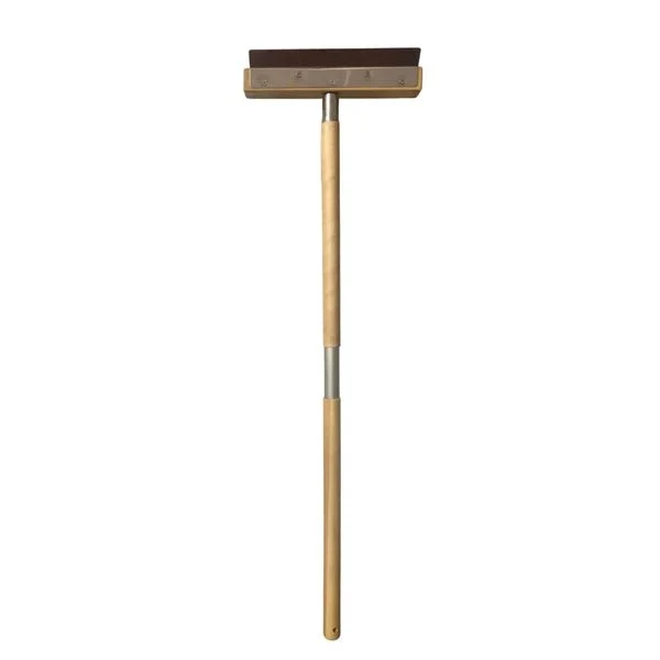 WPPO Pizza Oven Brush with Wooden Handle and Stainless Steel Scraper WKBA-36W - Image 3