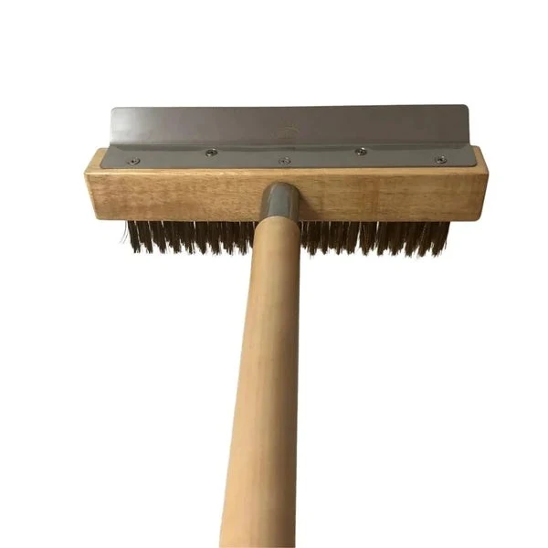 WPPO Pizza Oven Brush with Wooden Handle and Stainless Steel Scraper WKBA-36W - Image 6