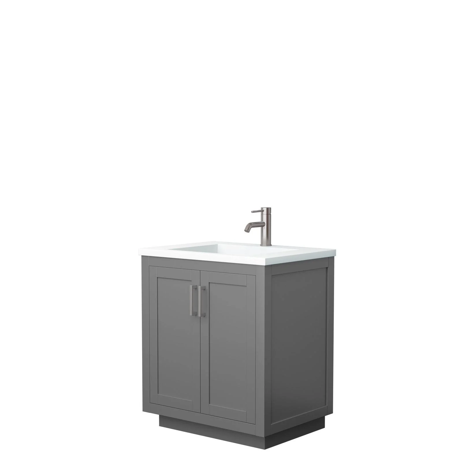 Wyndham Collection Miranda 30 Inch Single Bathroom Vanity in Dark Gray - Image 12