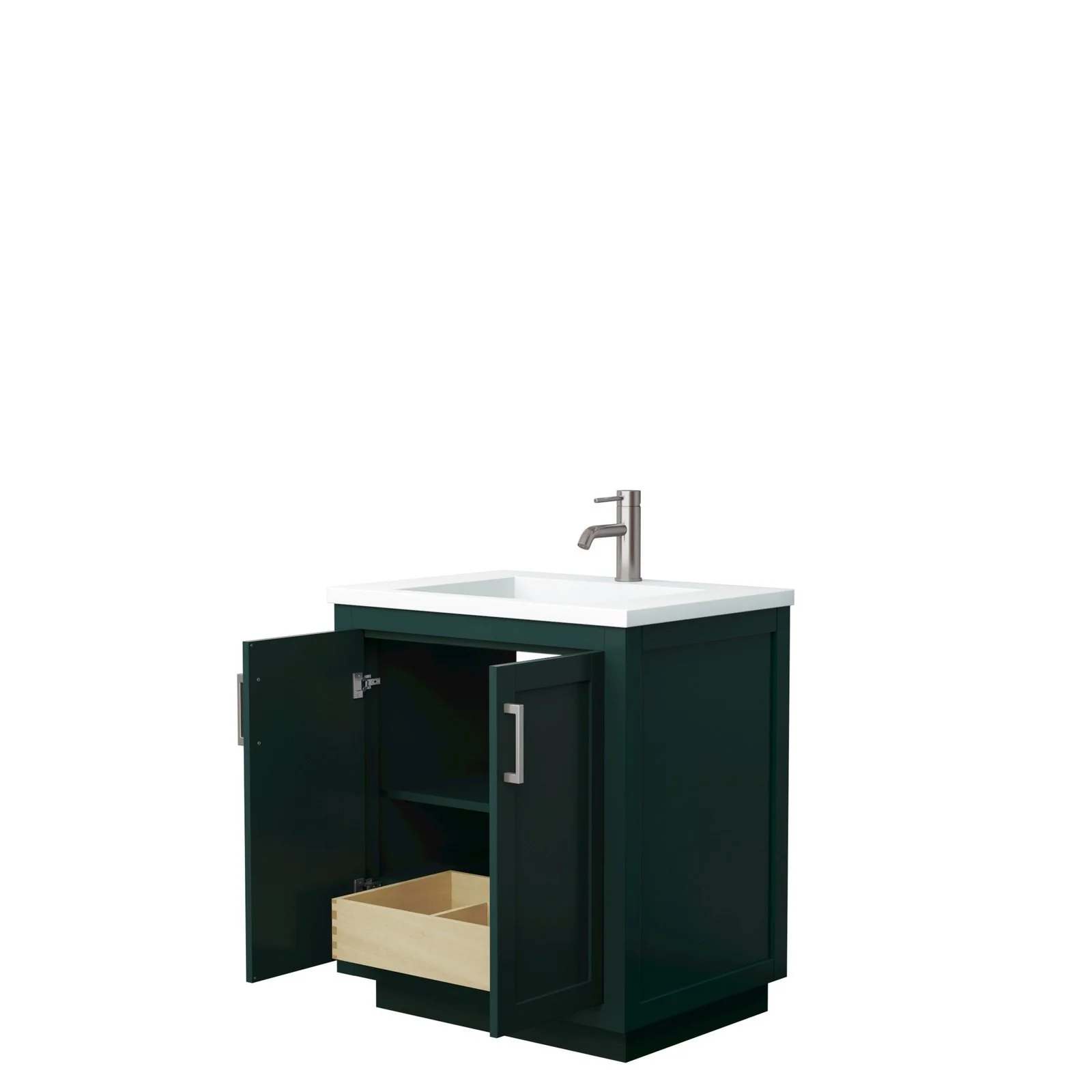 Wyndham Collection Miranda 30 Inch Green Single Bathroom Vanity - Image 14