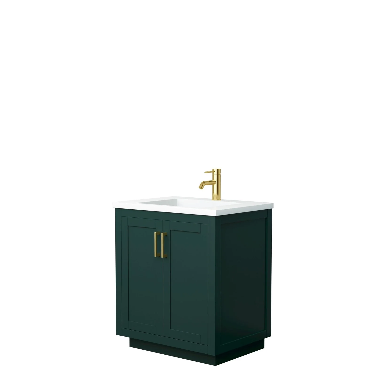 Wyndham Collection Miranda 30 Inch Green Single Bathroom Vanity - Image 19