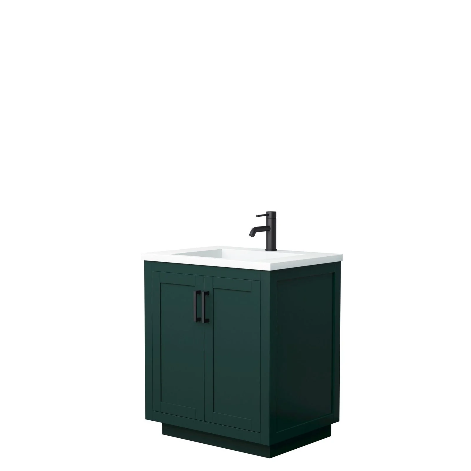 Wyndham Collection Miranda 30 Inch Green Single Bathroom Vanity - Image 5