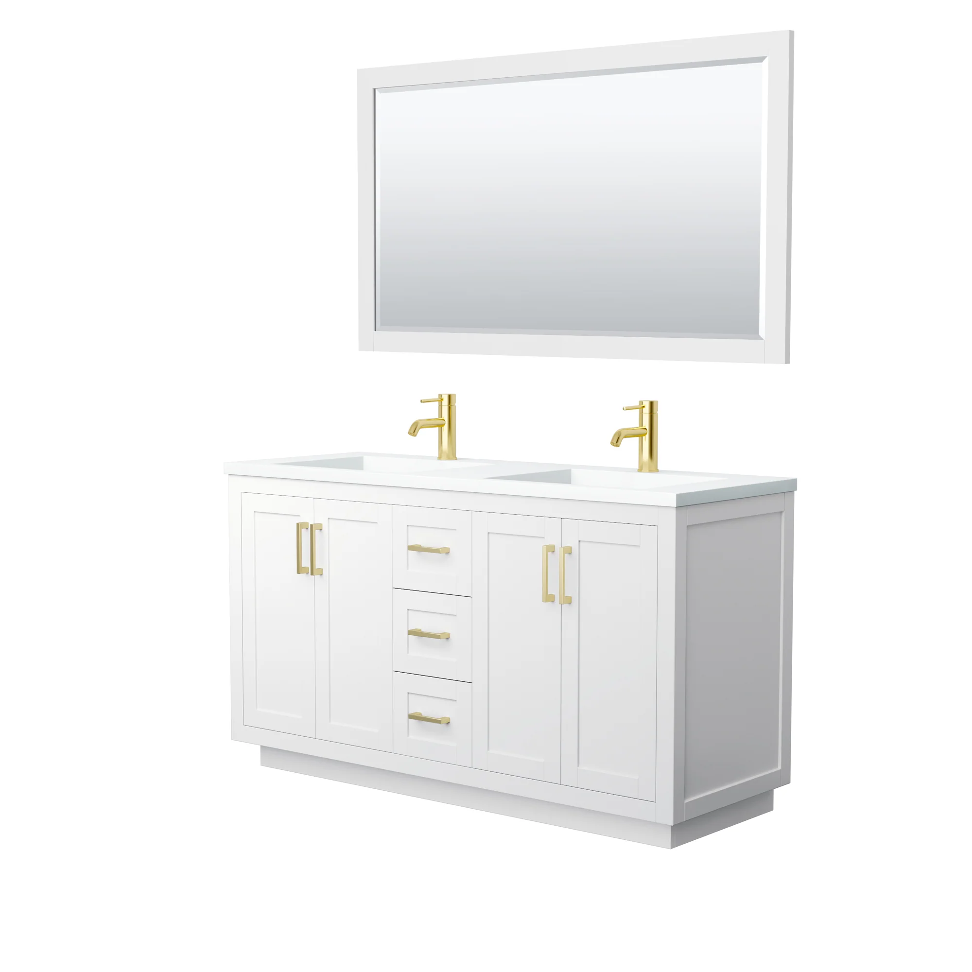 Wyndham Collection Miranda 60 Inch Double Bathroom Vanity in White - Image 15