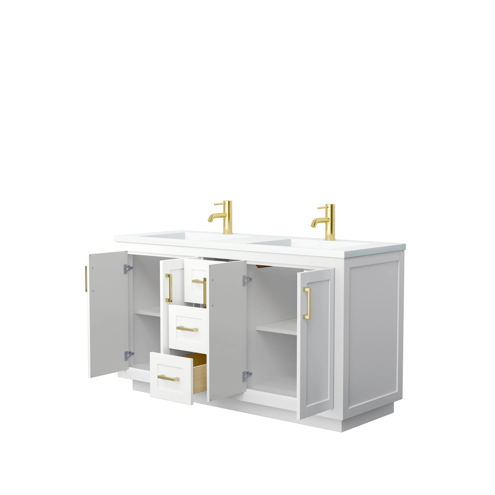Wyndham Collection Miranda 60 Inch Double Bathroom Vanity in White - Image 20