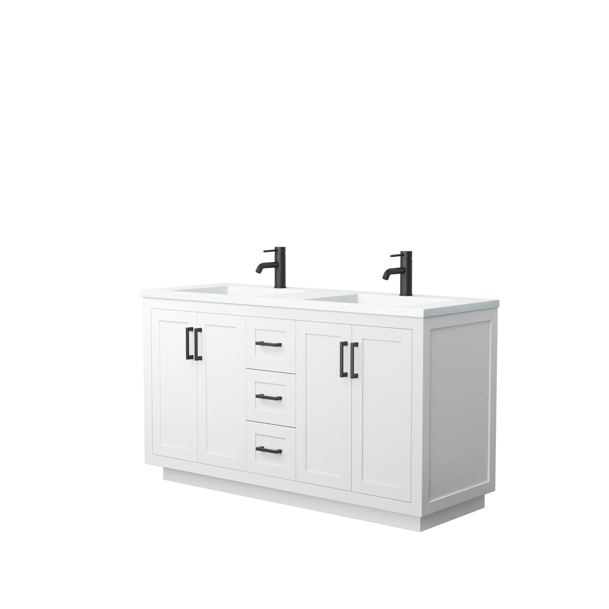 Wyndham Collection Miranda 60 Inch Double Bathroom Vanity in White - Image 5